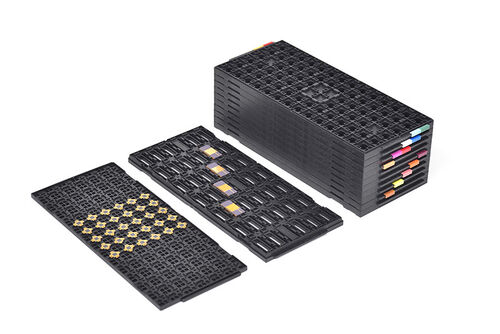 থার্মাল স্ট্যাবিলিটি এবং হাই-প্রিসিশন অটোমেশনের জন্য ইঞ্জিনিয়ারিং JEDEC ম্যাট্রিক্স ট্রে