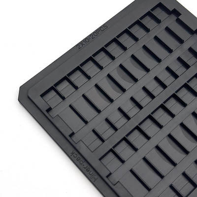কেনা Precision Molded Conductive PC Waffle Pack Chip Tray for Semiconductor Die Storage online manufacture