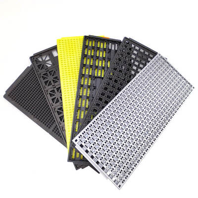 নিয়মিত আকারের রঙিন অ্যান্টিস্ট্যাটিক শিপিং ট্রে আইসি উপাদান জন্য তাপস্থাপক